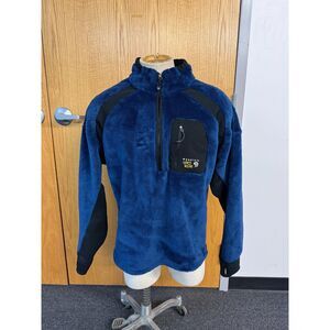Mountain Hardwear Monkey Man Fleece  1/2 Zip  Blue Men’s XXL  High Loft Pullover